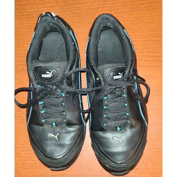 Puma Women's Black & Turquoise Sneakers Running Shoes Size US 8.5 - Picture 3 of 7